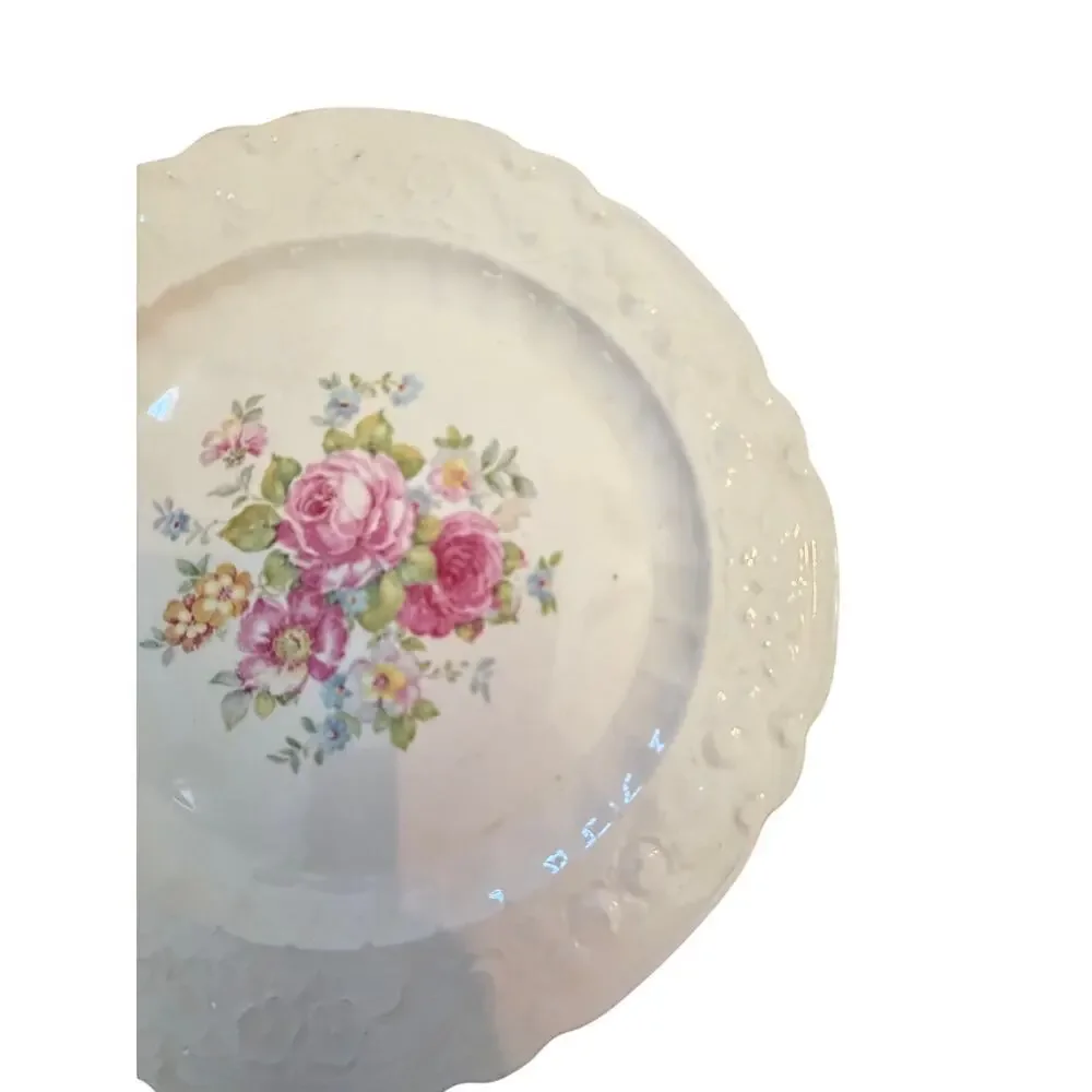 Vintage Homer Laughlin Virginia Rose Dinner Plates
